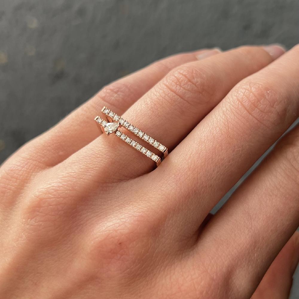 Gold&roses Anillo HÉRITÉ Doble