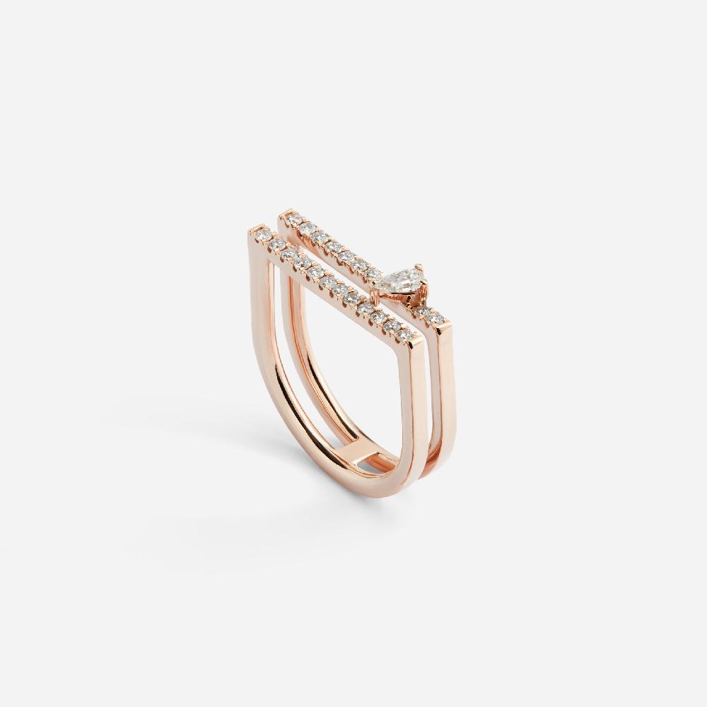 Gold&roses Anillo HÉRITÉ Doble