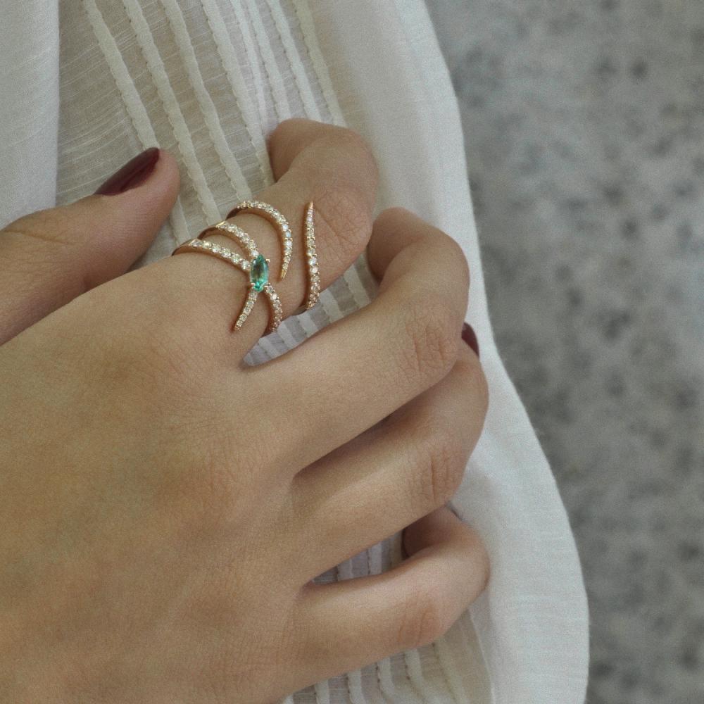 Gold&roses Anillo Jardín De Aire Diamantes