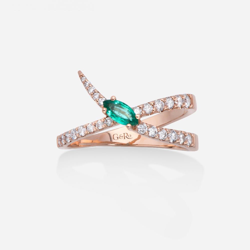 Gold&roses Anillo Jardín de Aire