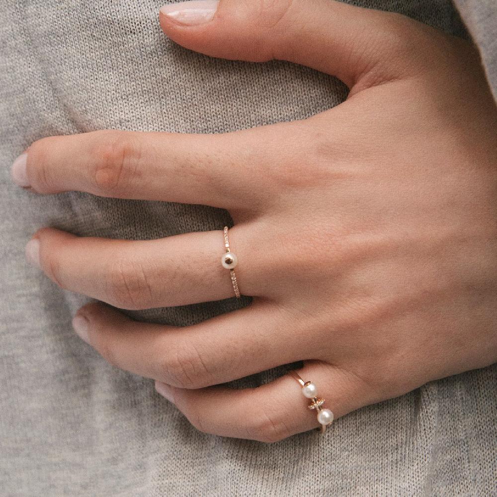 Gold&roses ANILLO PEARLS AV