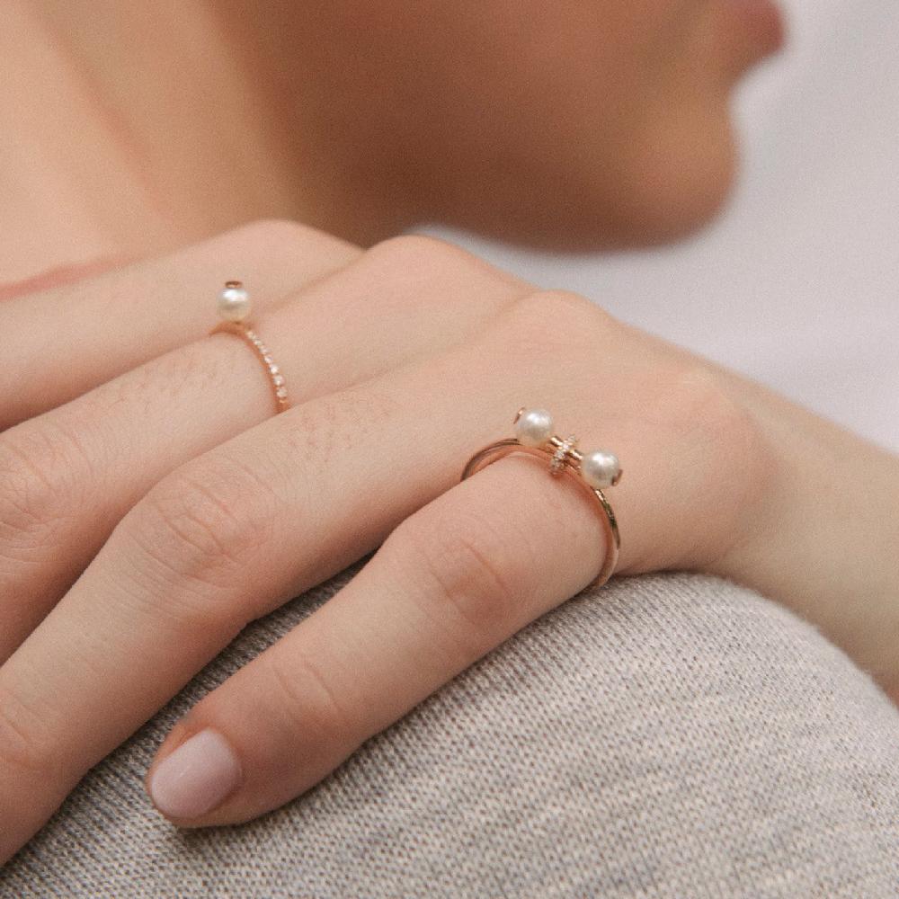 Gold&roses ANILLO PEARLS AV. BAND