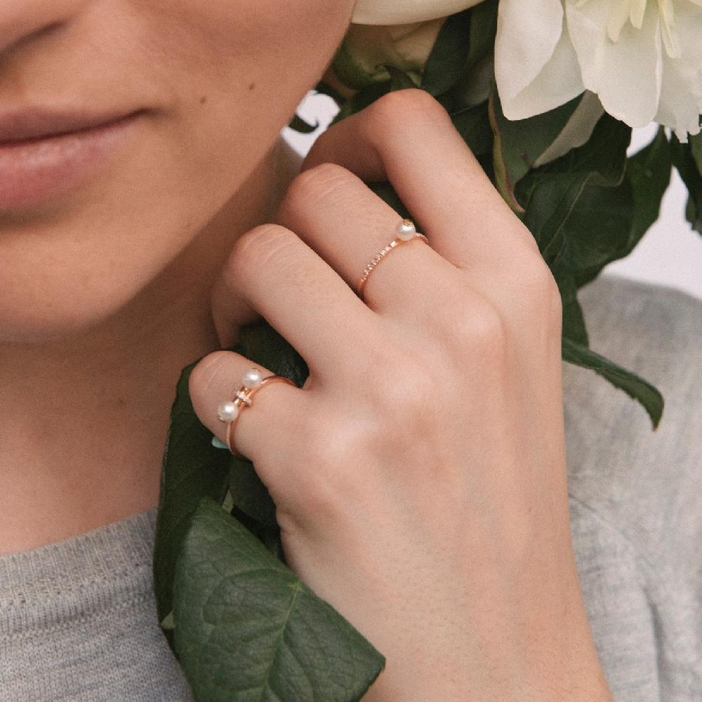 Gold&roses ANILLO PEARLS AV. BAND