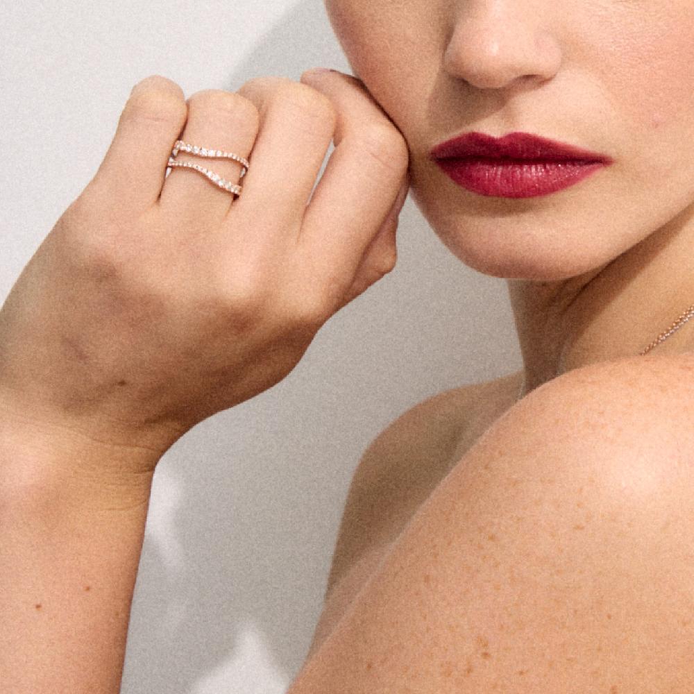 Gold&roses Anillo Sasa 2 Rails