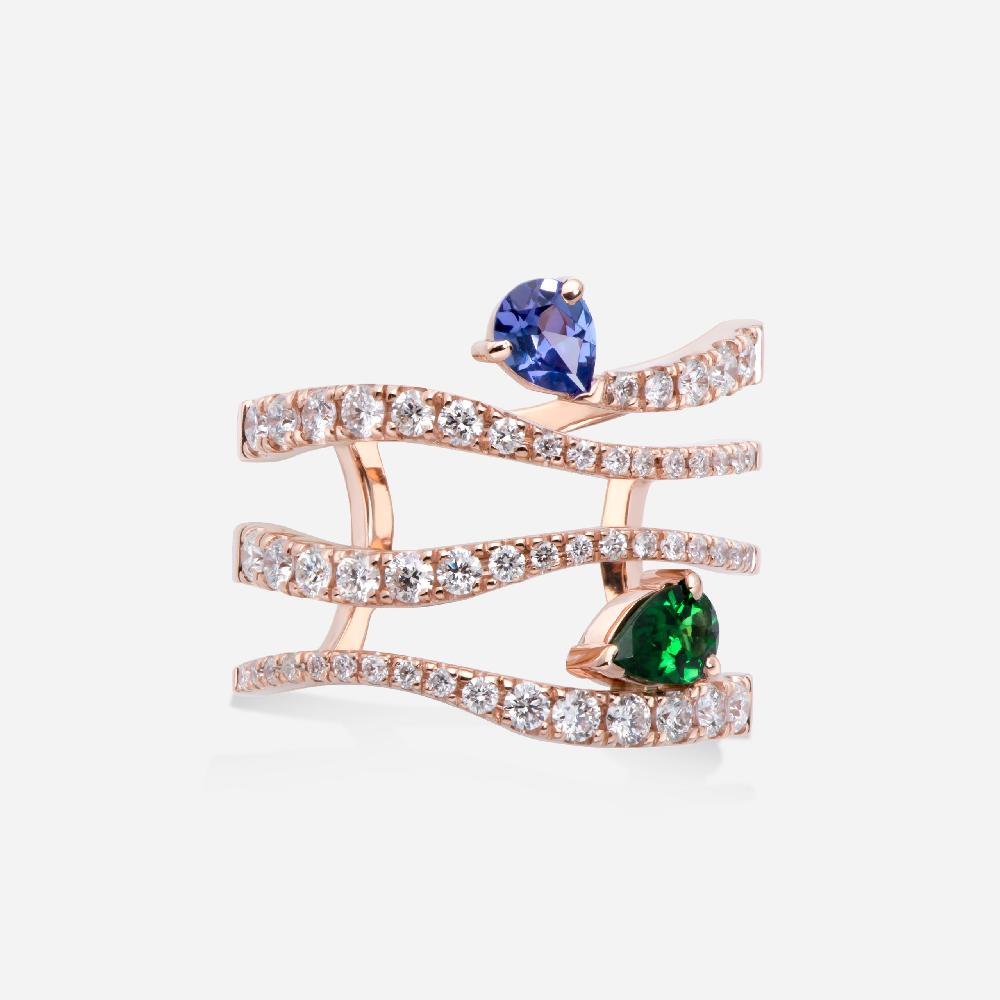 Gold&roses Anillo Sasa 4 Rails