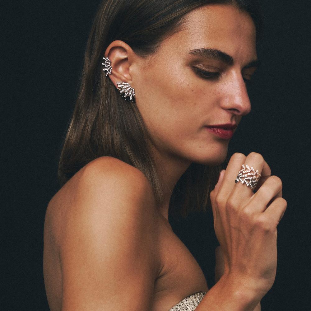 Gold&roses Anillo Smoky Club Espiga