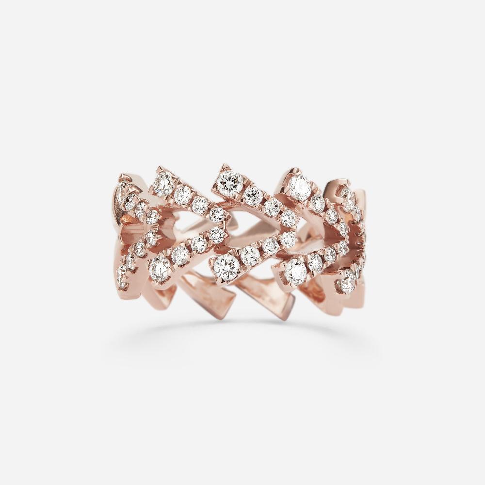 Gold&roses Anillo Smoky Club Espiga