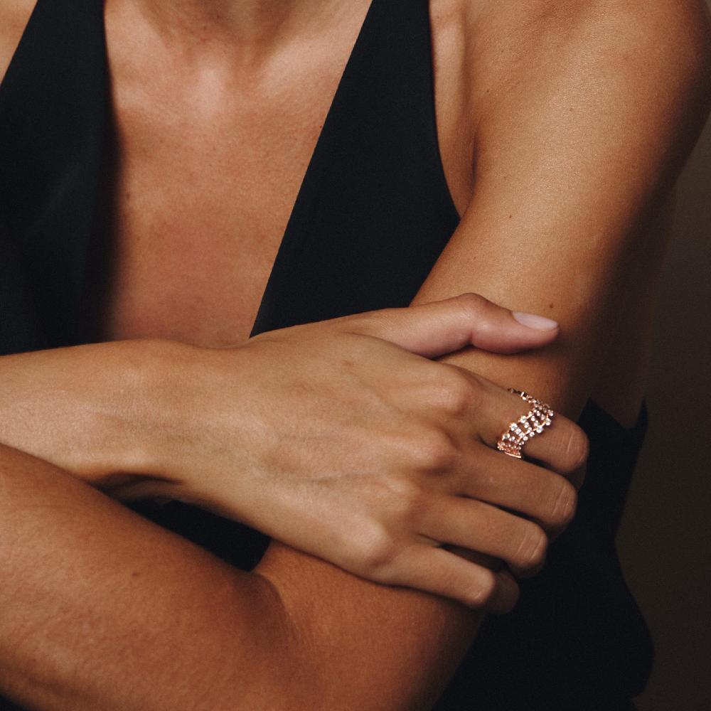 Gold&roses Anillo Smoky Club