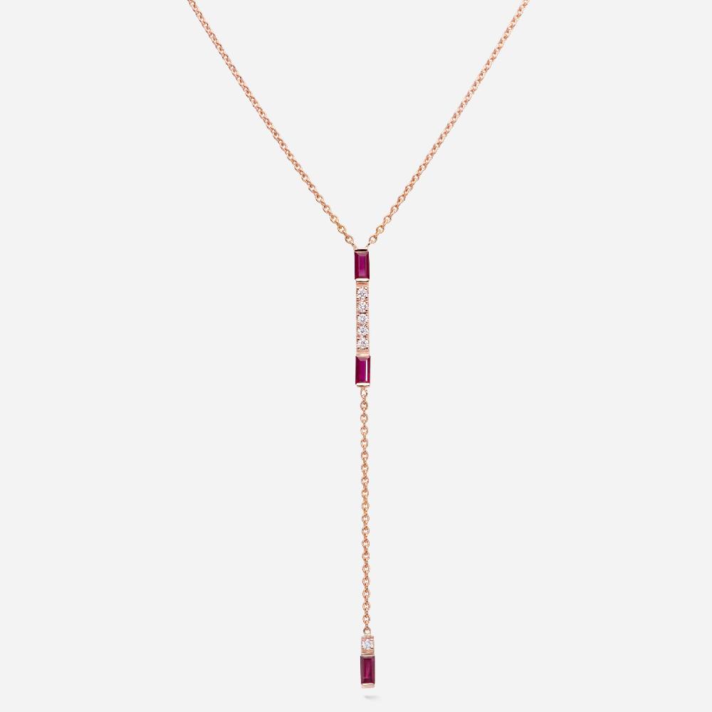 Gold&roses Collar Chain I am Red