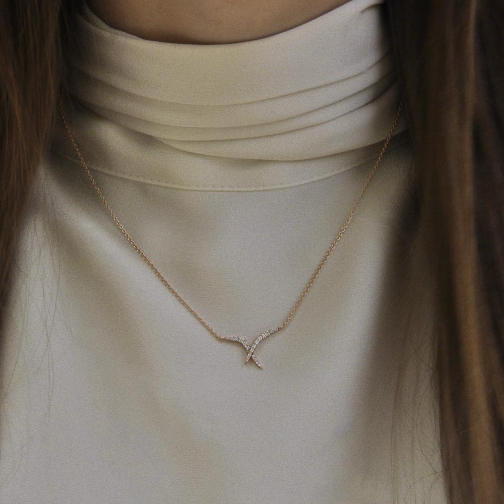 Gold&roses Collar Jardín De Aire Diamantes