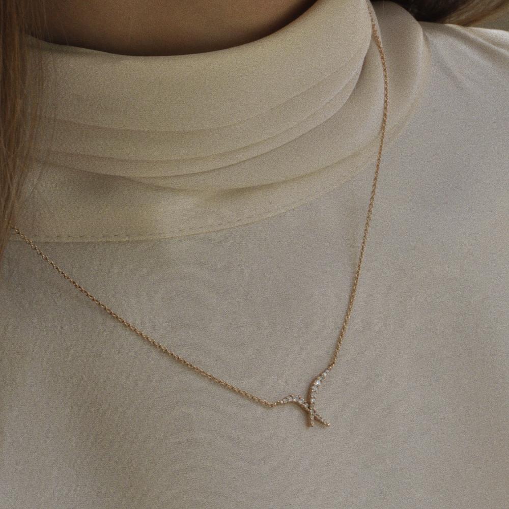 Gold&roses Collar Jardín De Aire Diamantes