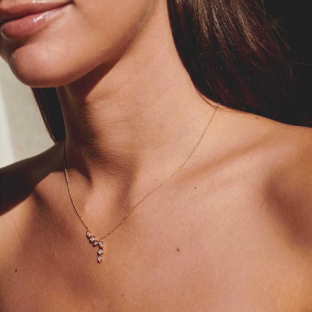 Gold&roses Collar Marquise&Co. Cascade