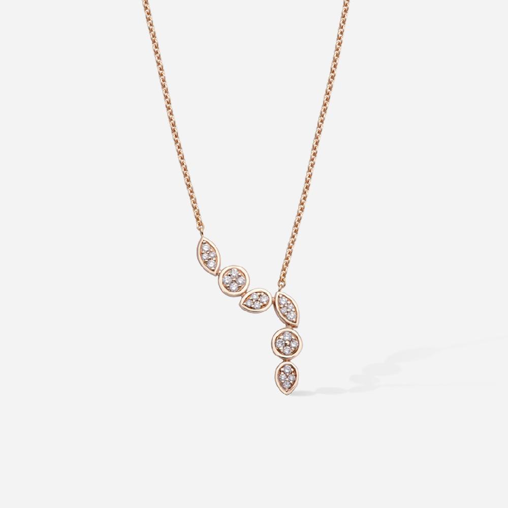 Gold&roses Collar Marquise&Co. Cascade