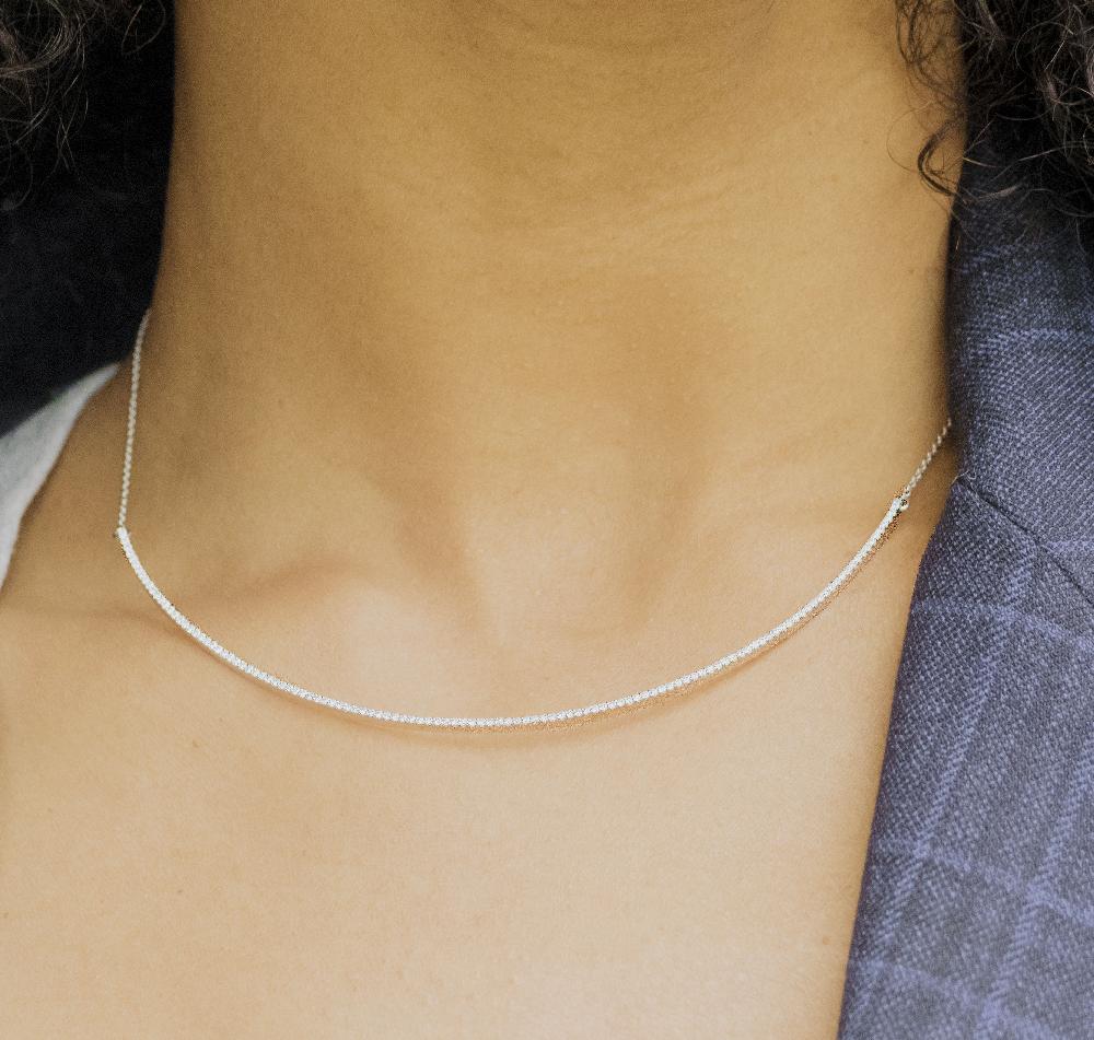 Gold&roses COLLAR SHEWEL CURVE