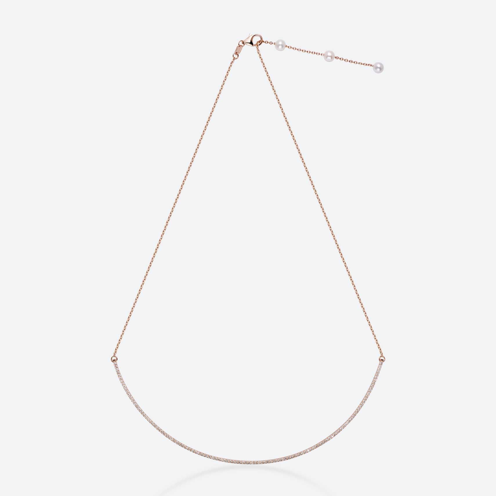 Gold&roses COLLAR SHEWEL CURVE