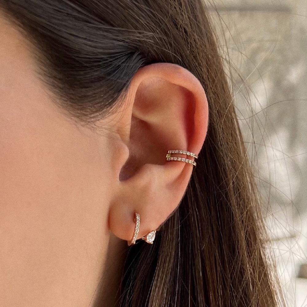 Gold&roses Ear Cuff Doble Banda