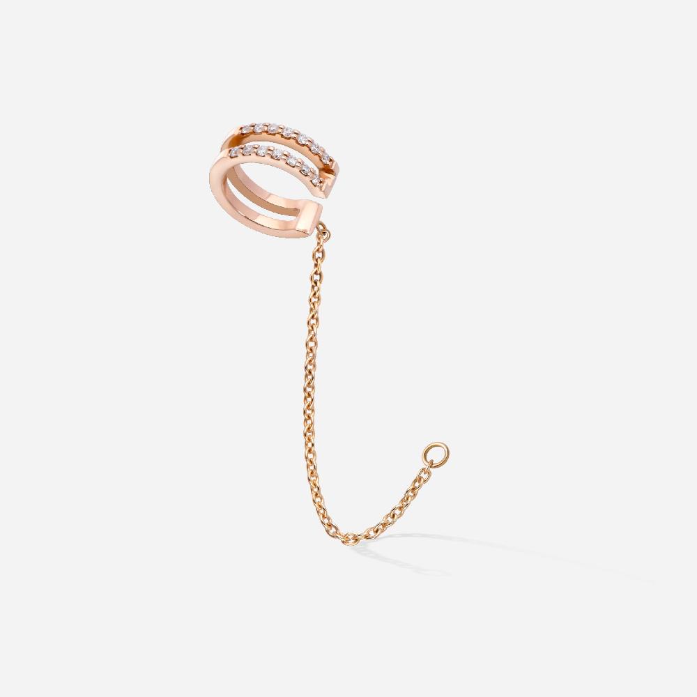 Gold&roses Ear Cuff doble banda