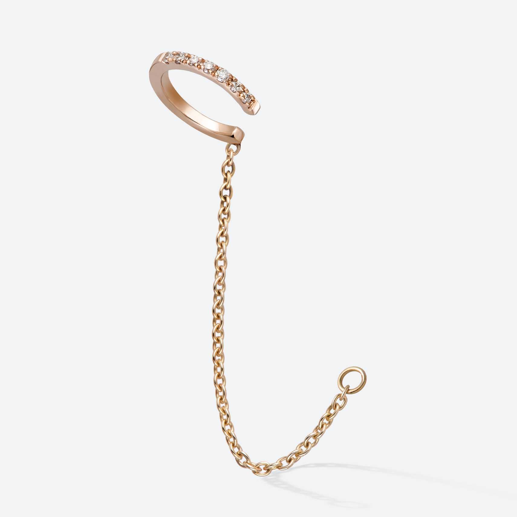 Gold&roses Ear Cuff Lobe Spin