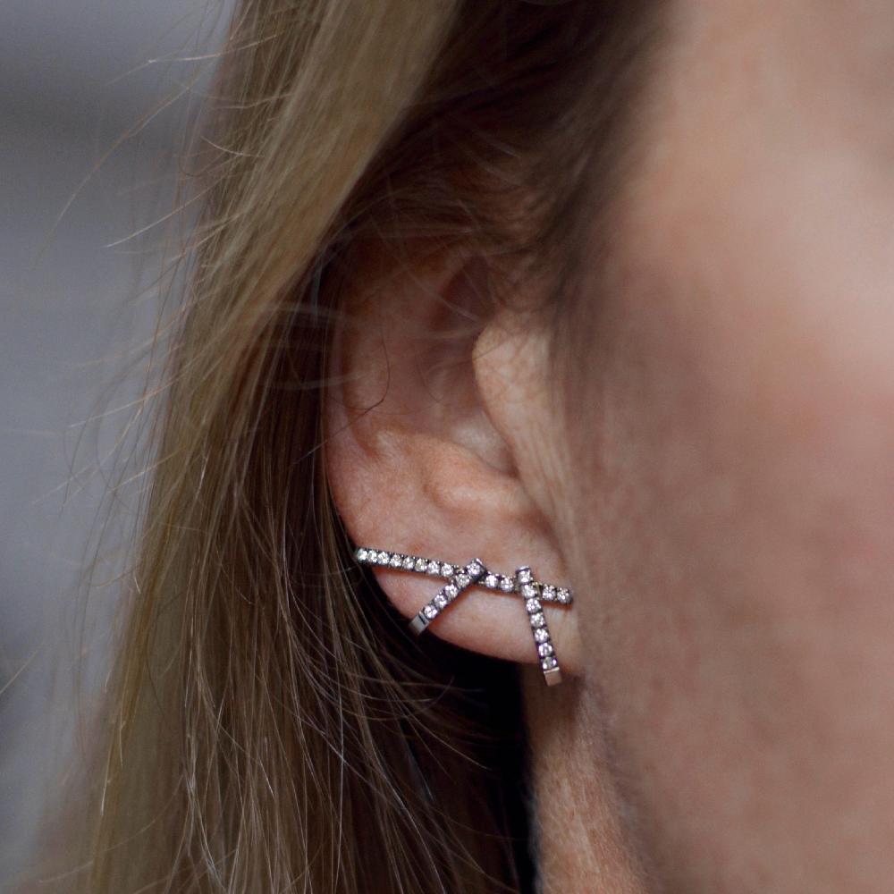 Gold&roses Pendiente Doble Daga Edición Especial