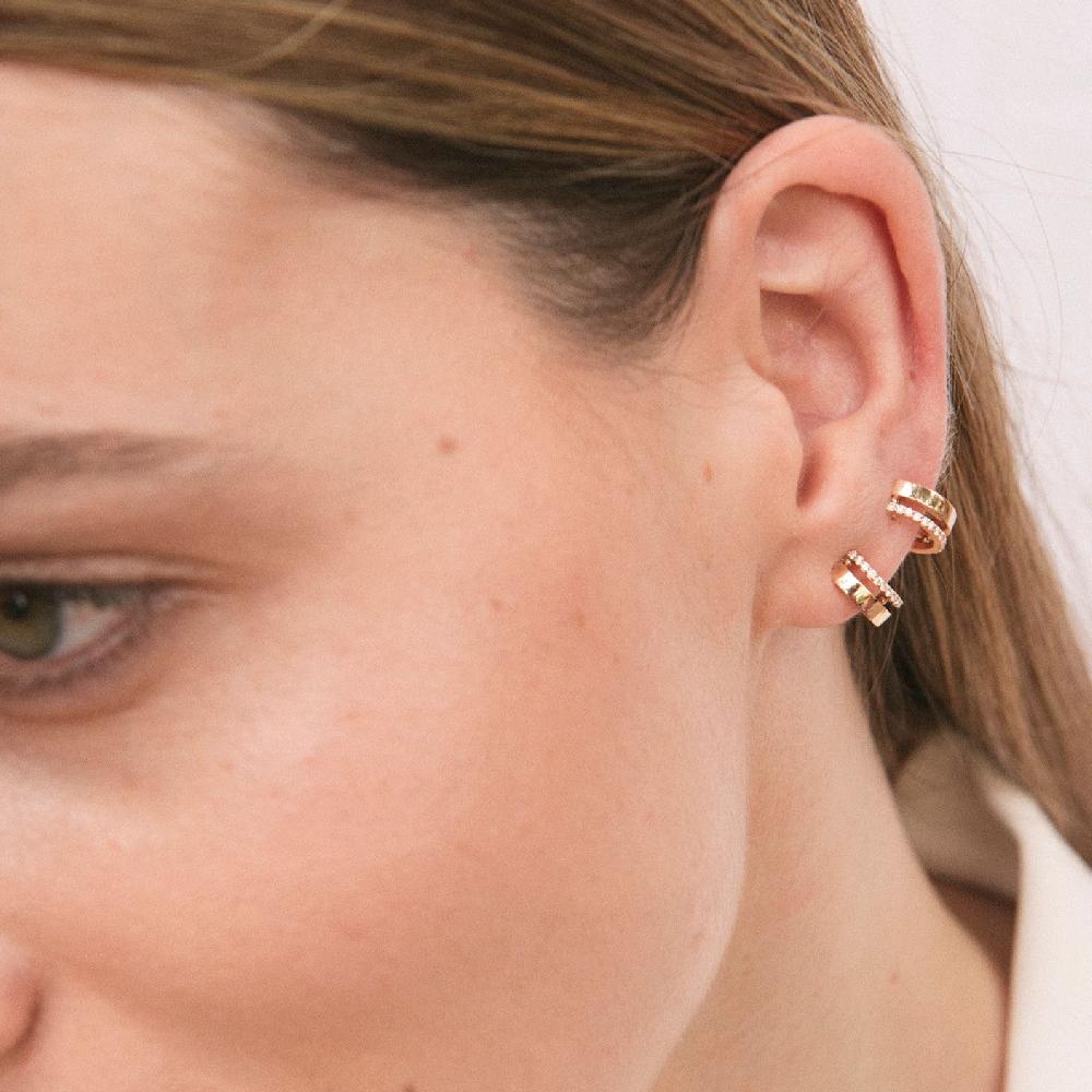 Gold&roses PENDIENTE DOUBLE ÁL DI LÀ