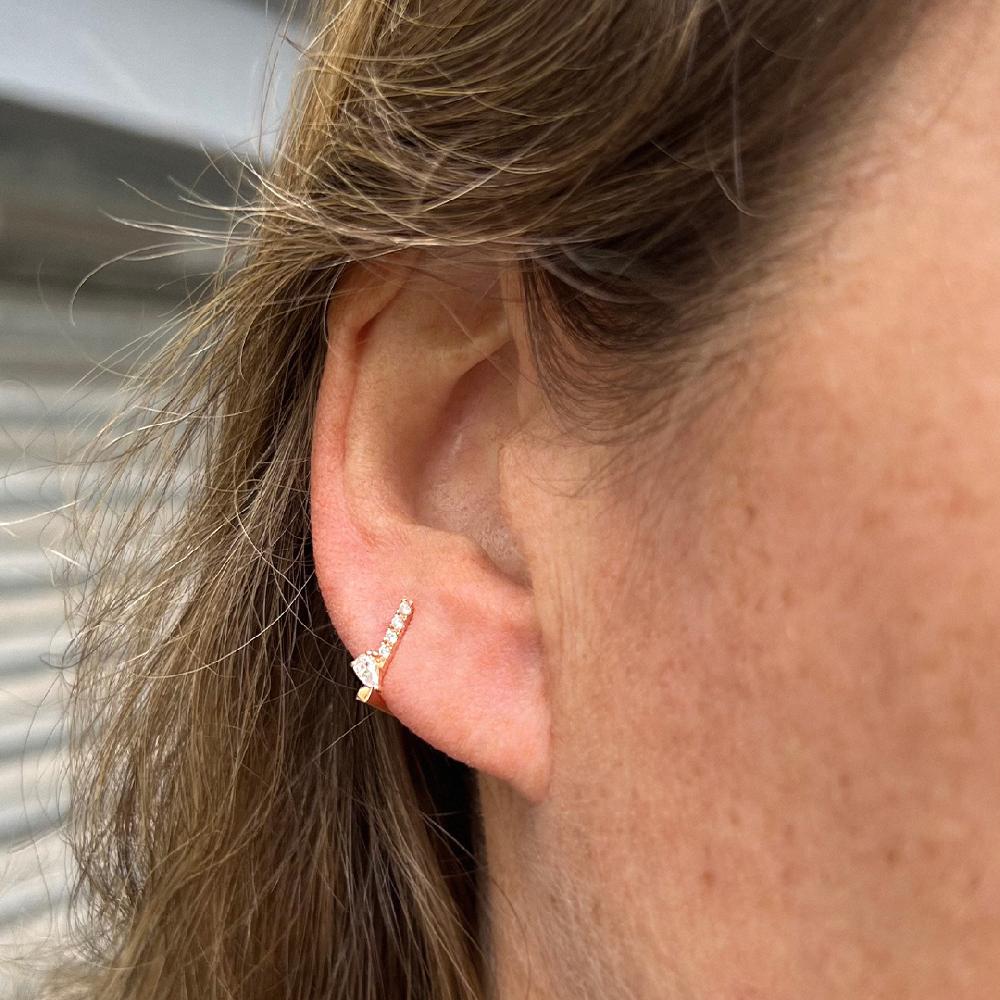 Gold&roses Pendiente HÉRITÉ