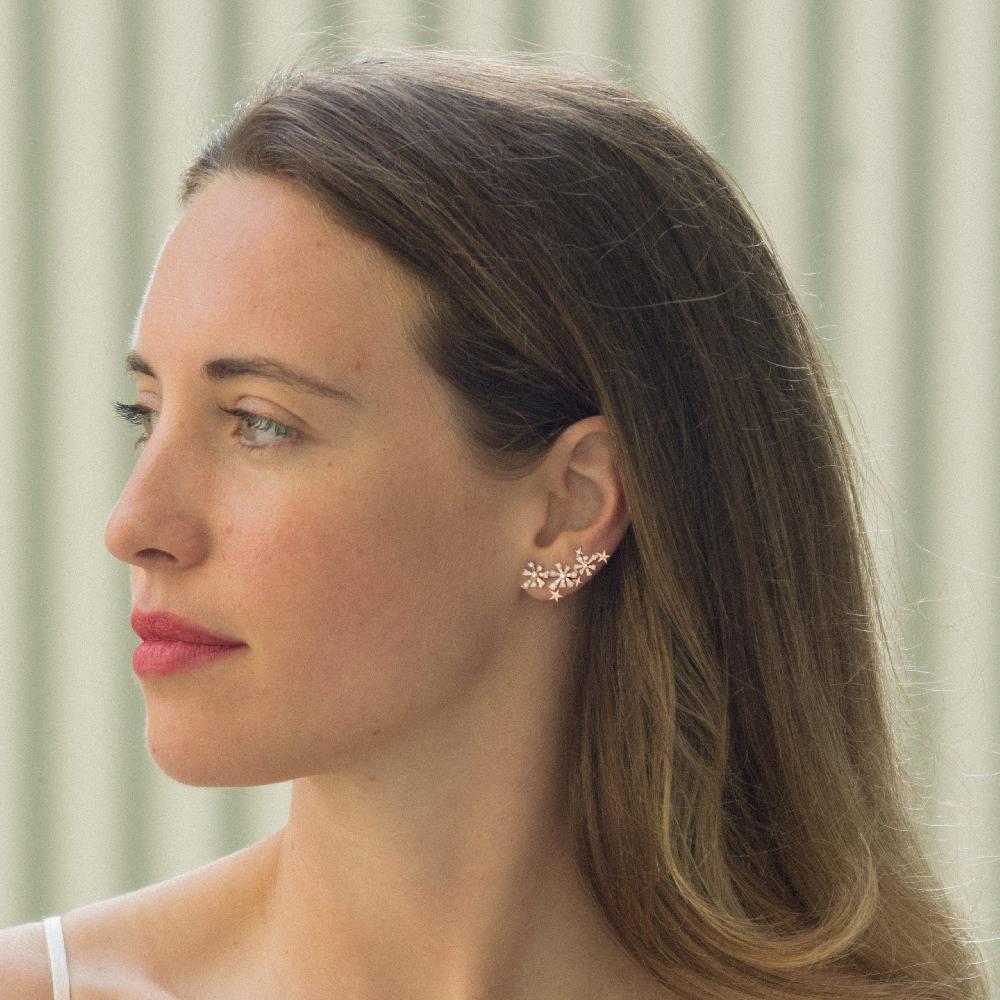 Gold&roses Pendiente Luzia 3 Stars