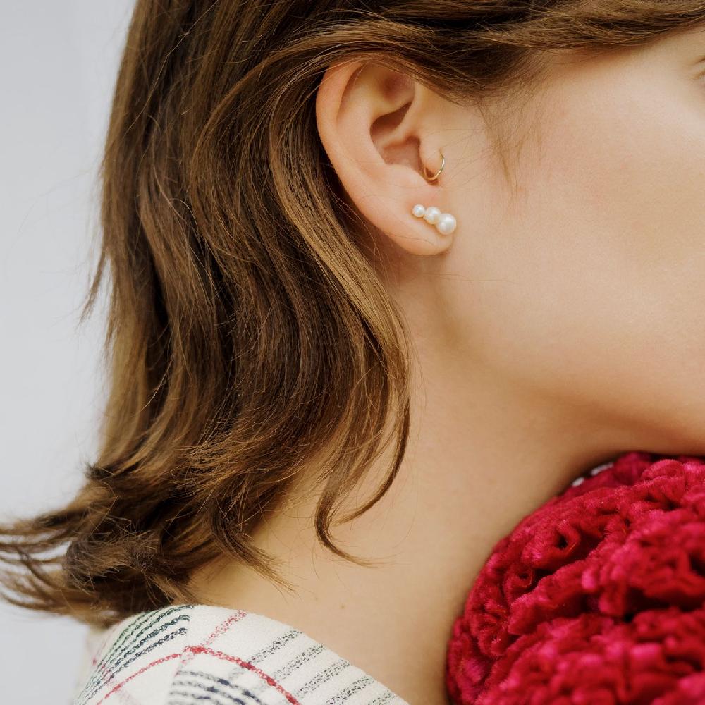 Gold&roses PENDIENTE TRIPLE DROP STUD