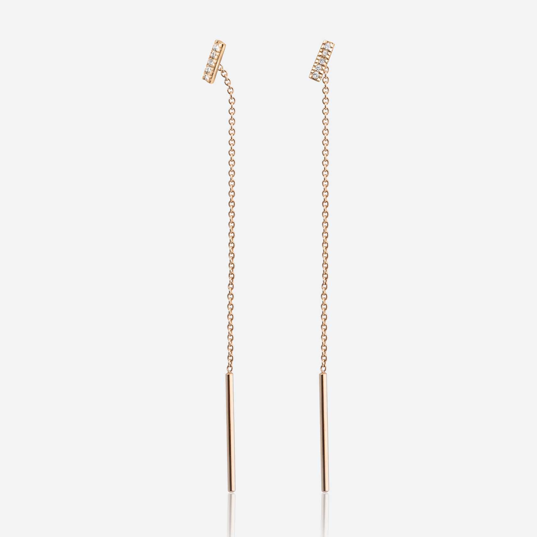 Gold&roses PENDIENTES BALANCE LINE