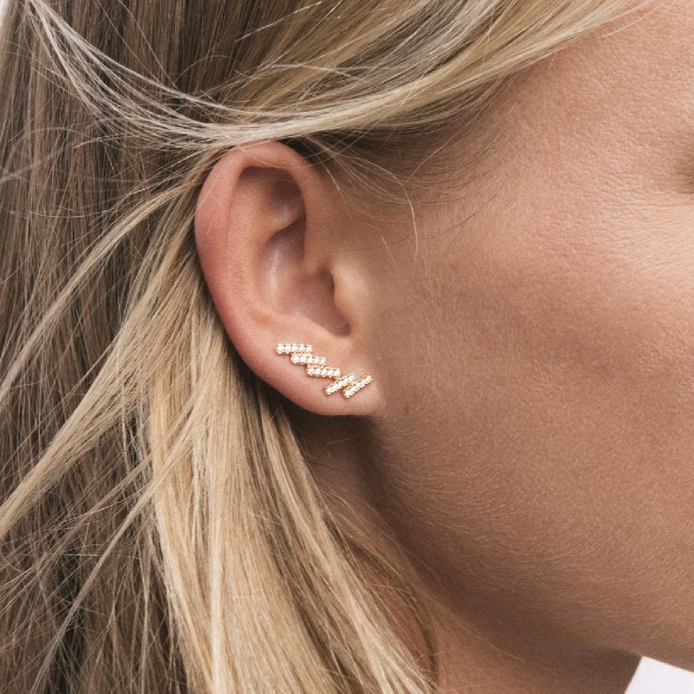 Gold&roses PENDIENTES CRAWLER SKYLINE