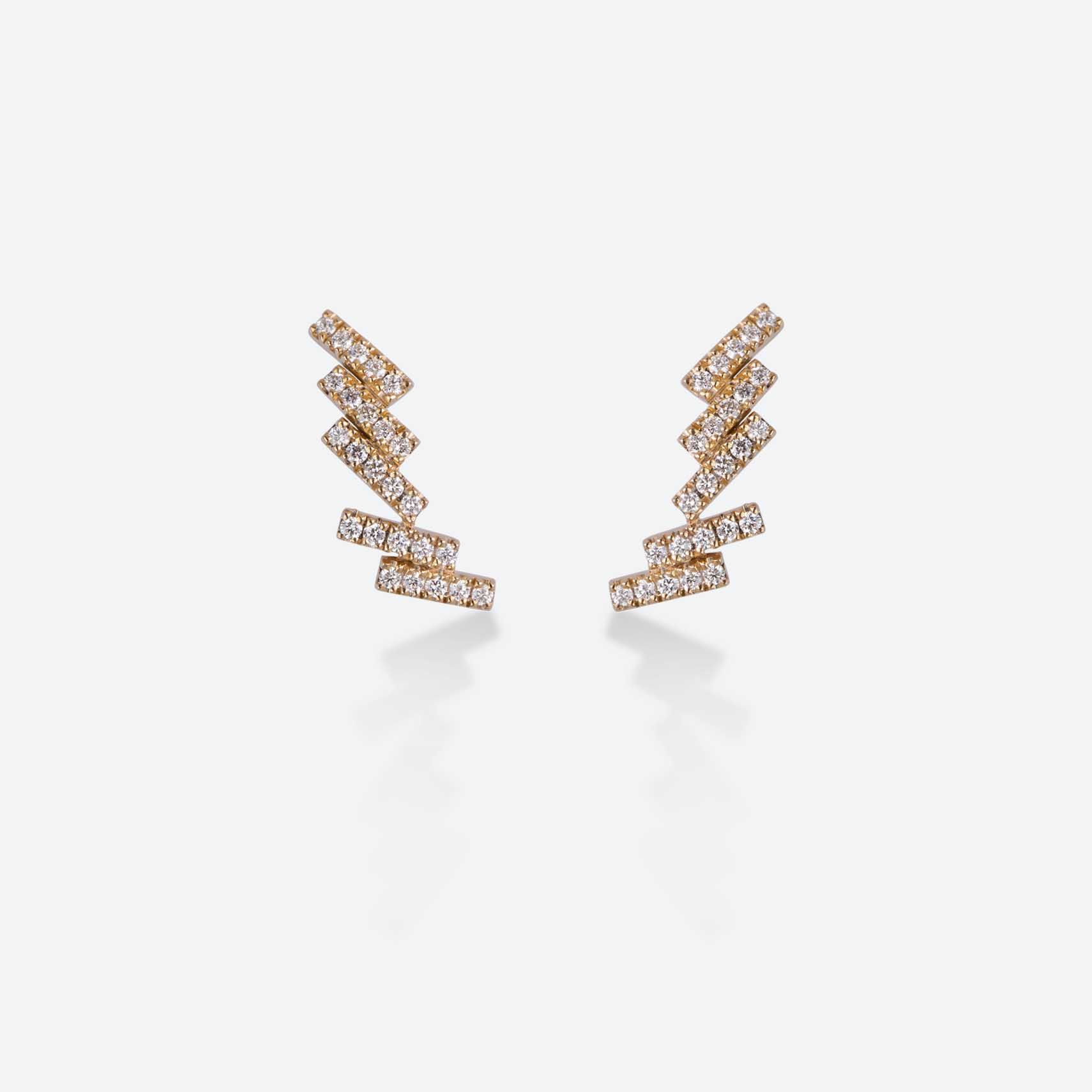 Gold&roses PENDIENTES CRAWLER SKYLINE