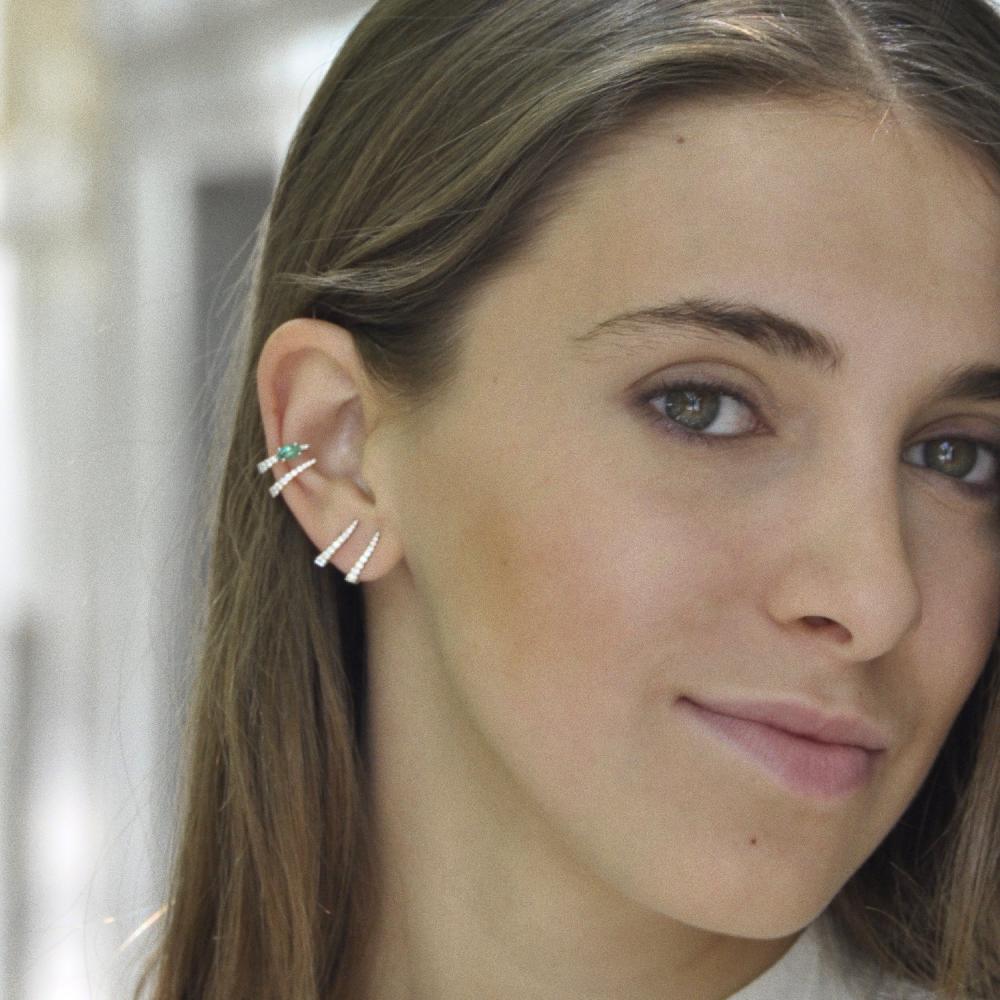 Gold&roses Pendientes Jardín De Aire Diamantes