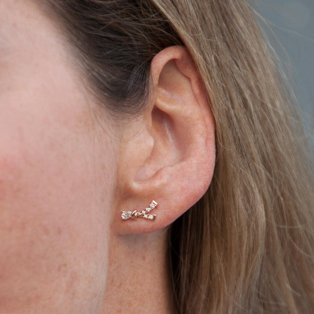 Gold&roses Pendientes Knot Lady B