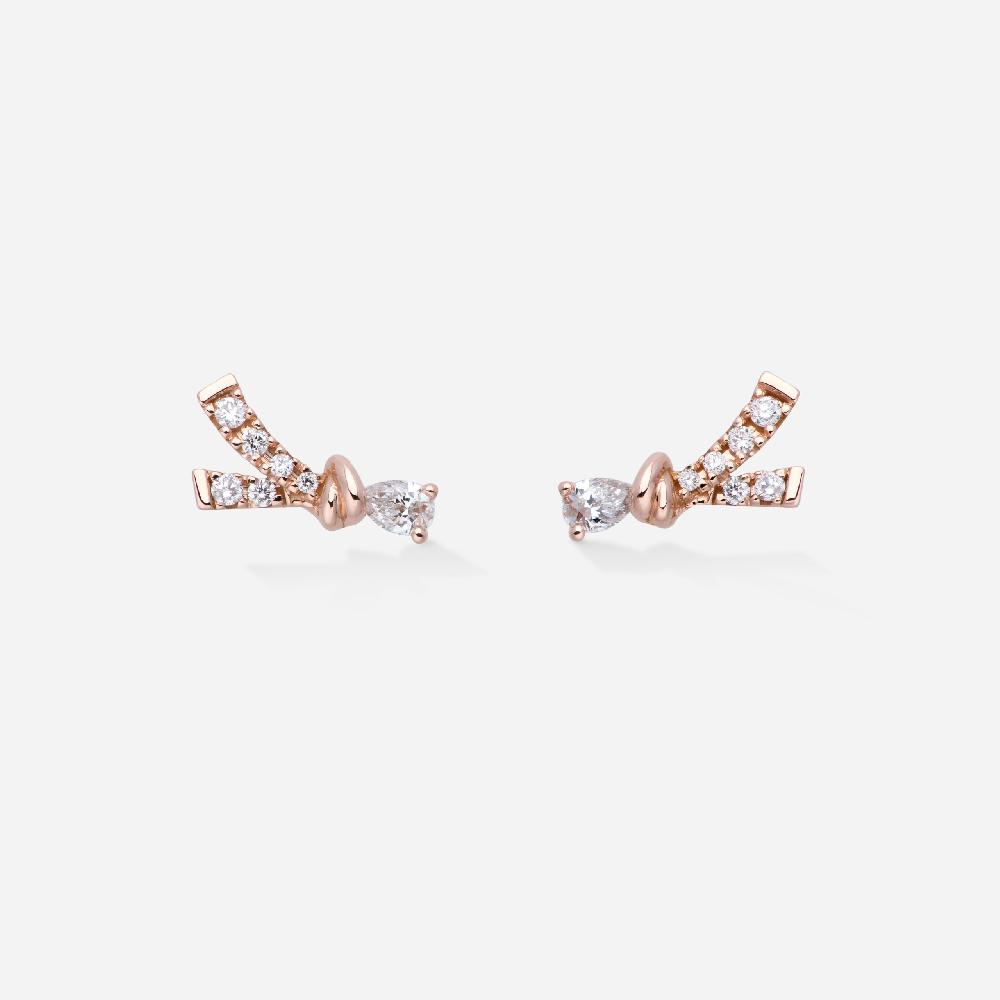 Gold&roses Pendientes Knot Lady B