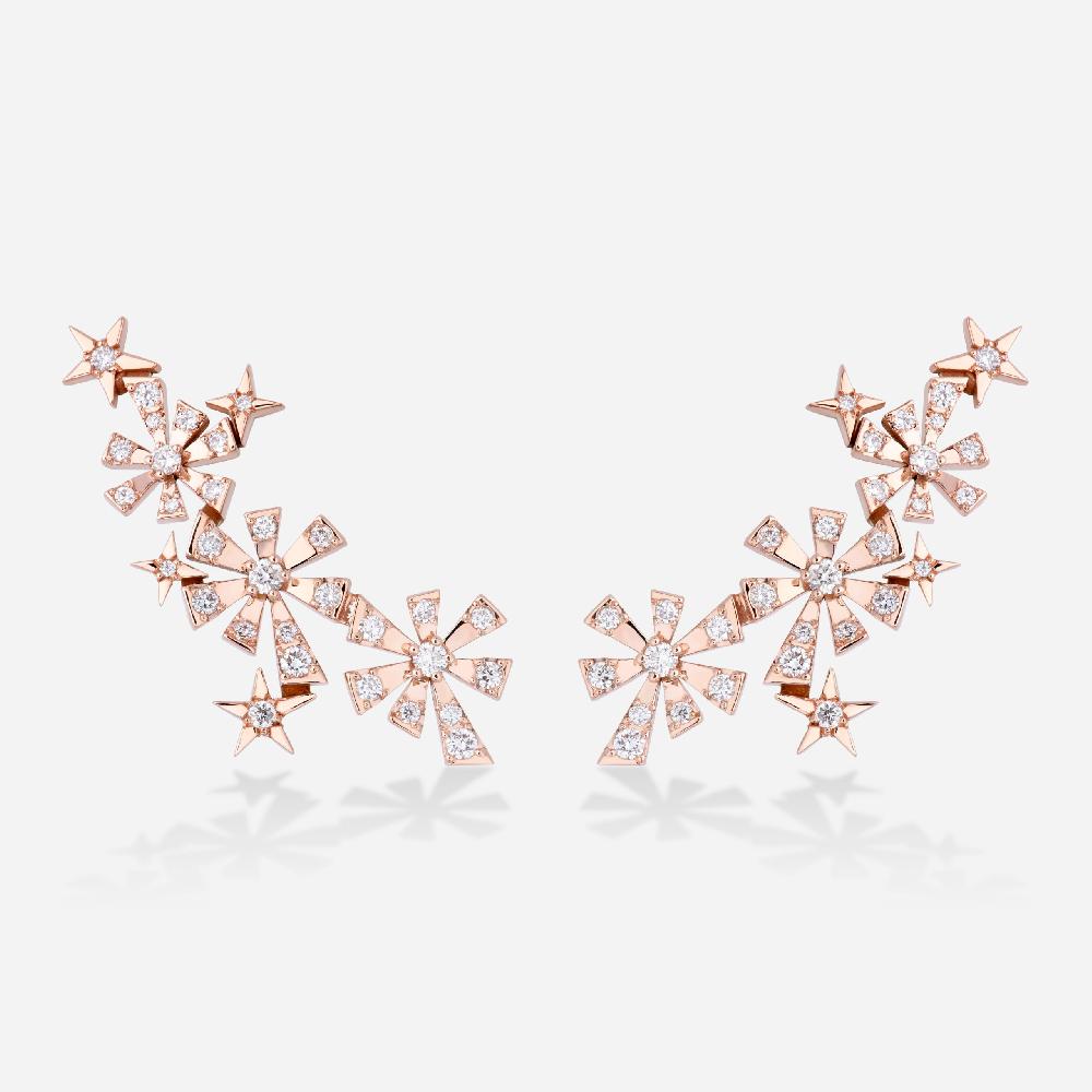 Gold&roses Pendientes Luzia 3 Stars