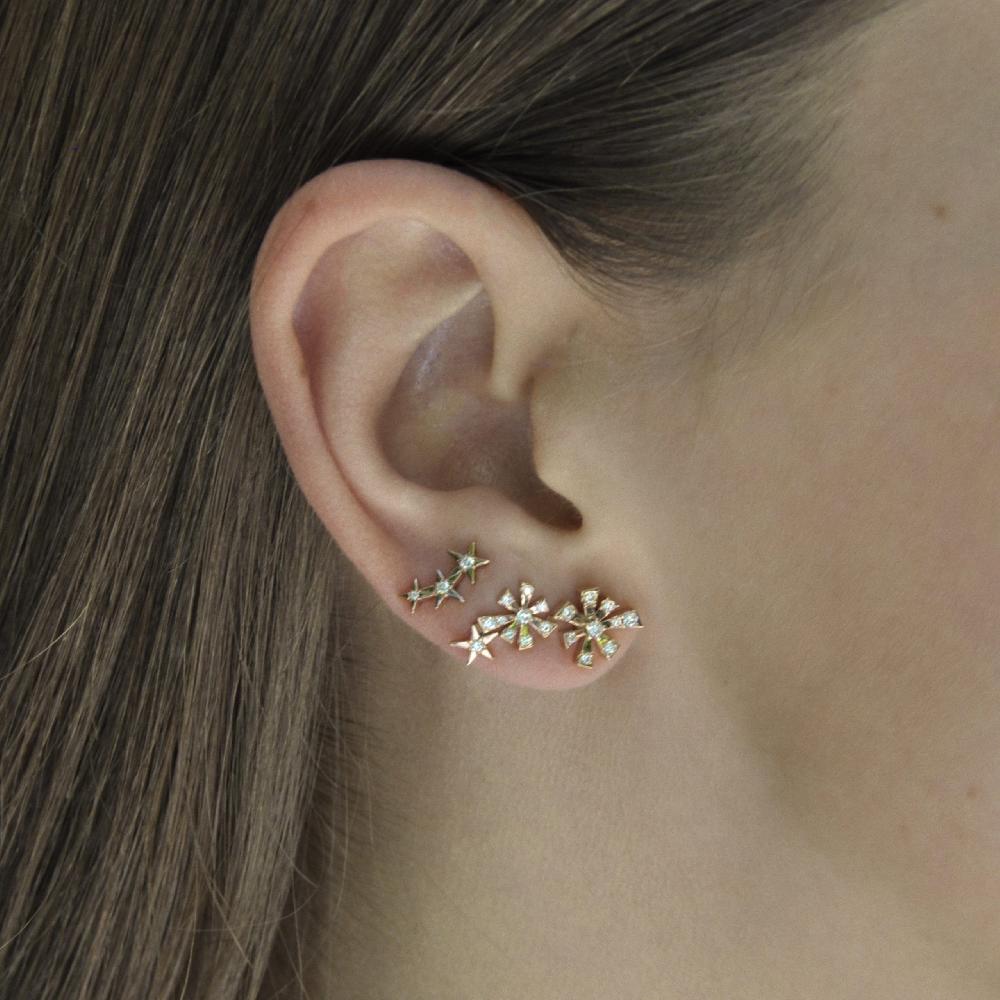 Gold&roses Pendientes Luzia Constellation