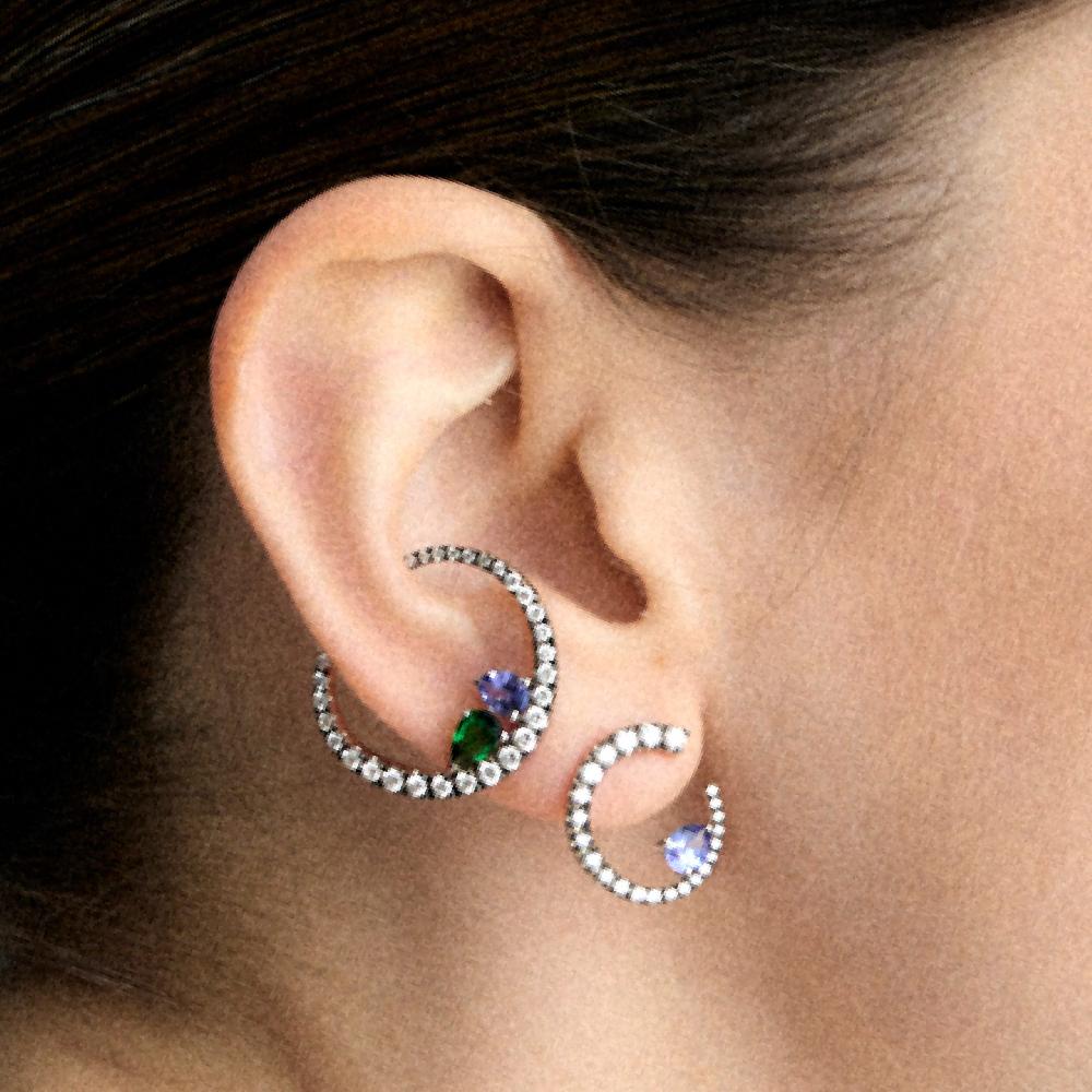 Gold&roses Pendientes Sasa M Tanzanitas