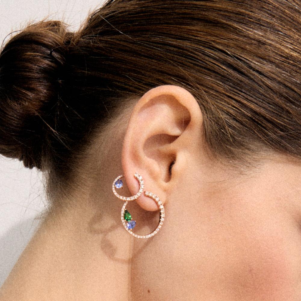 Gold&roses Pendientes Sasa M Tanzanitas