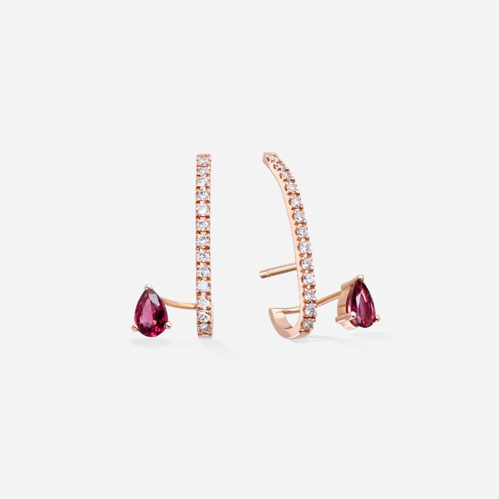 Gold&roses Pendientes Satélite D I am Red