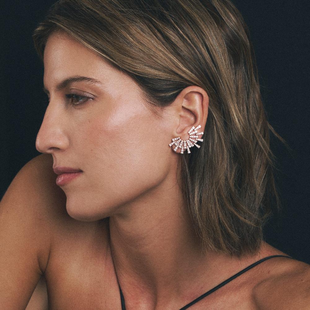 Gold&roses Pendientes Smoky Club L