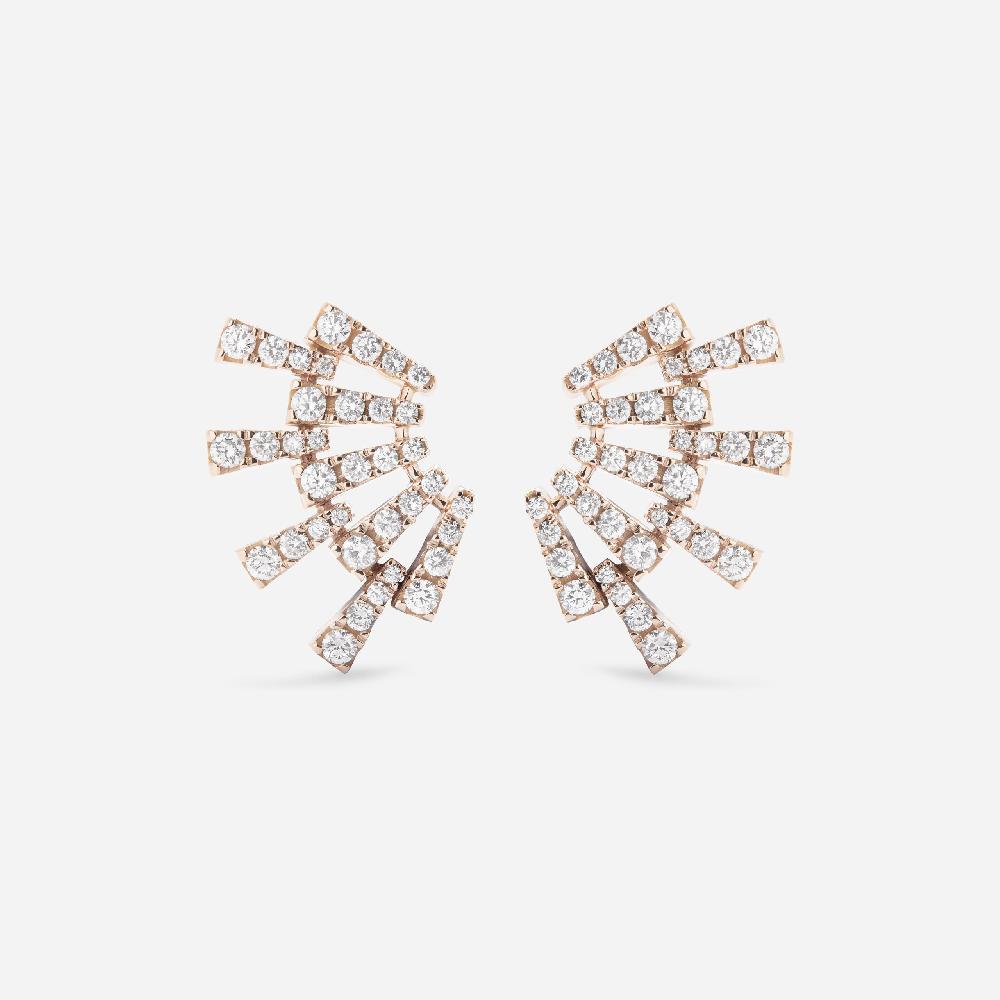 Gold&roses Pendientes Smoky Club L