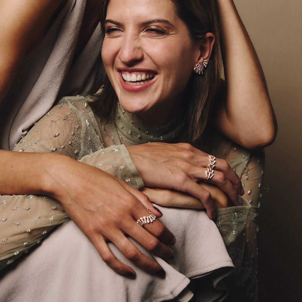 Gold&roses Pendientes Smoky Club S