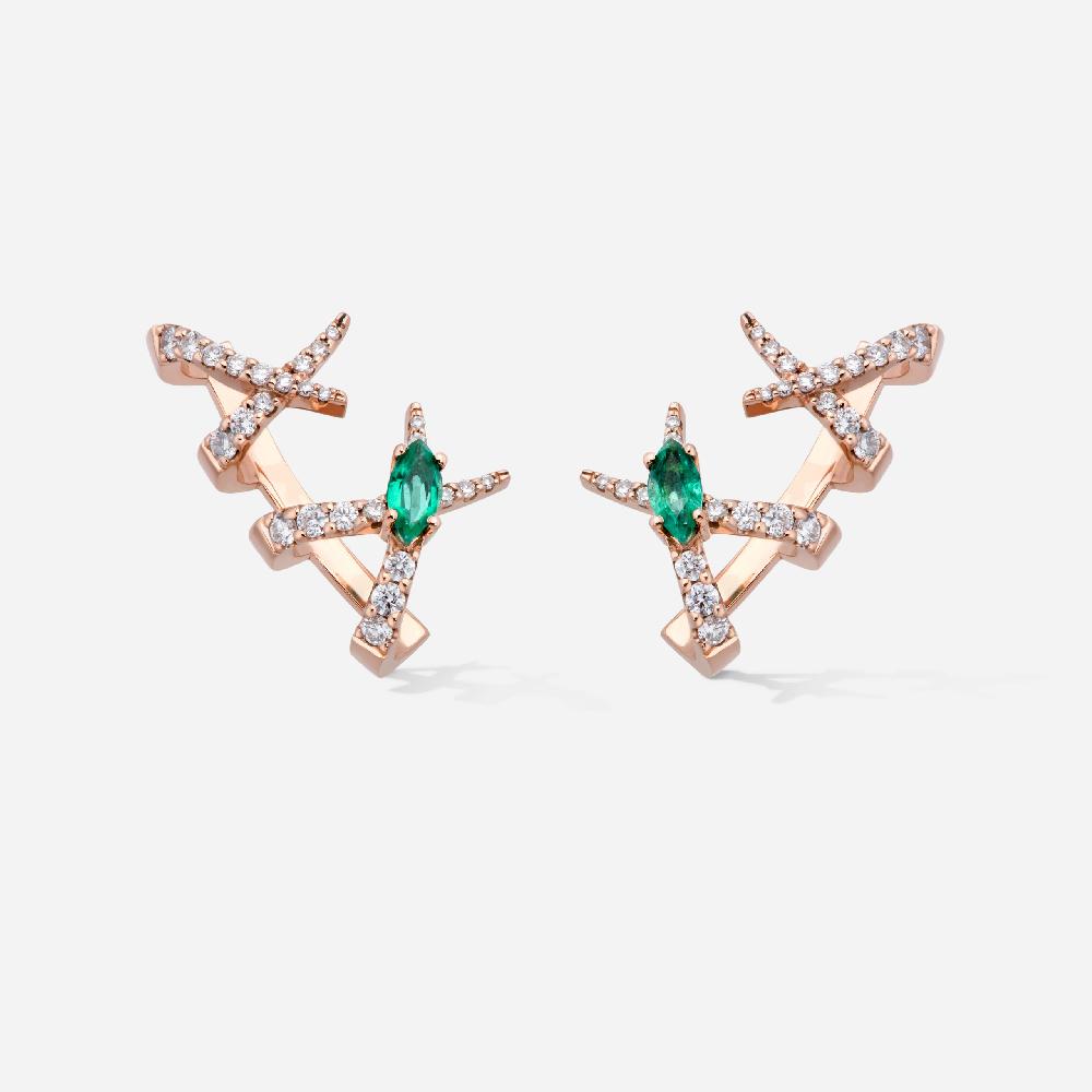 Gold&roses PENDIENTES TREPADORES JARDÍN DE AIRE