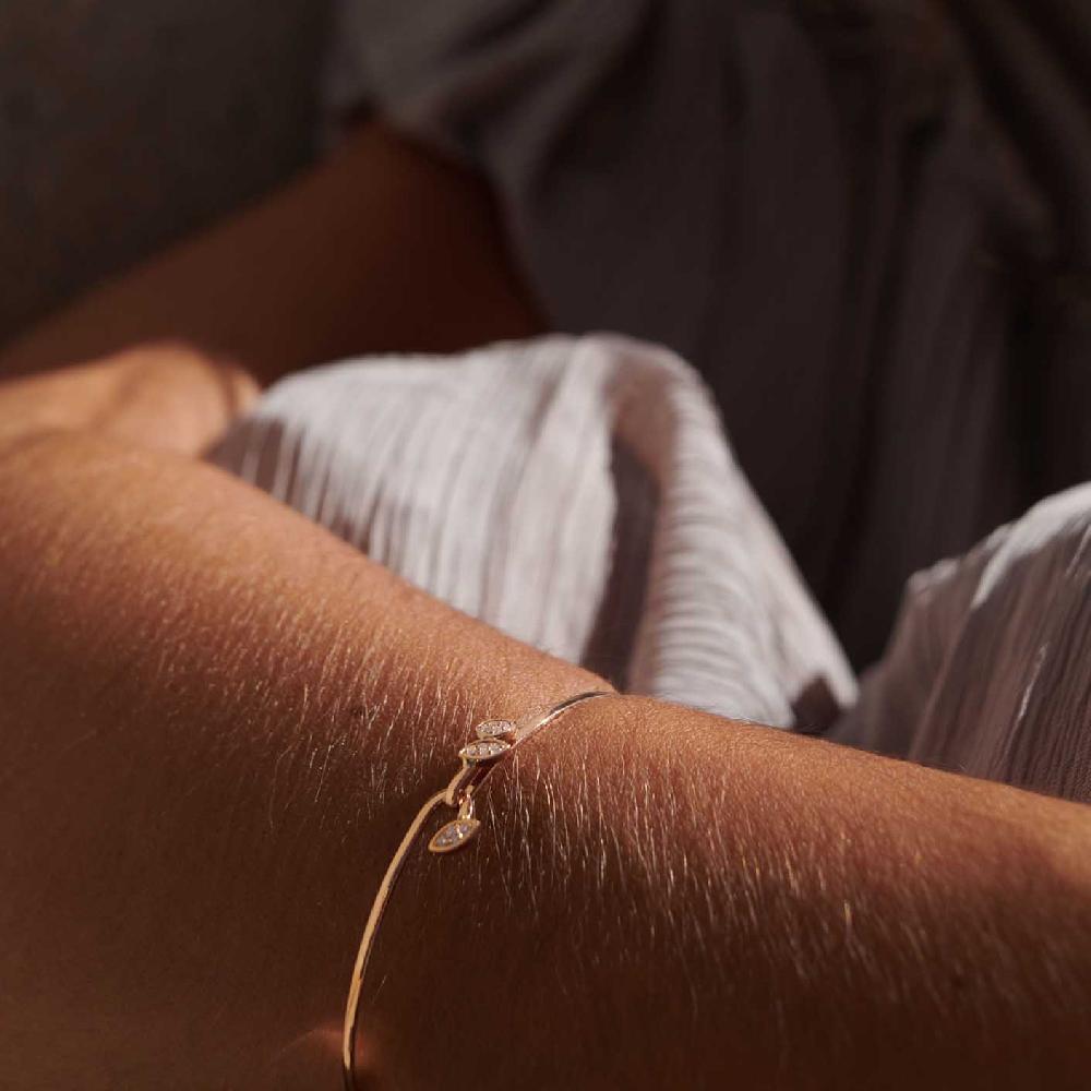 Gold&roses Pulsera Rígida Marquise&Co