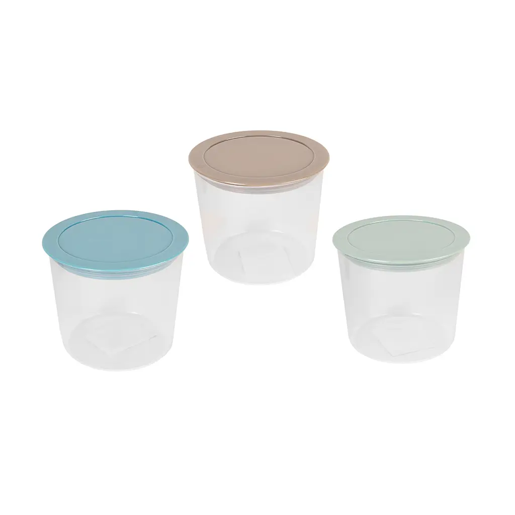 Great plastic Bote con Junta Eva Y Tapa PS Cristal Natural 0.8L