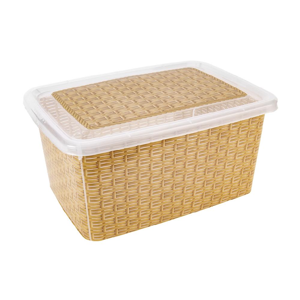 Great plastic Contenedor Urban 15L. Natural IML Mimbre