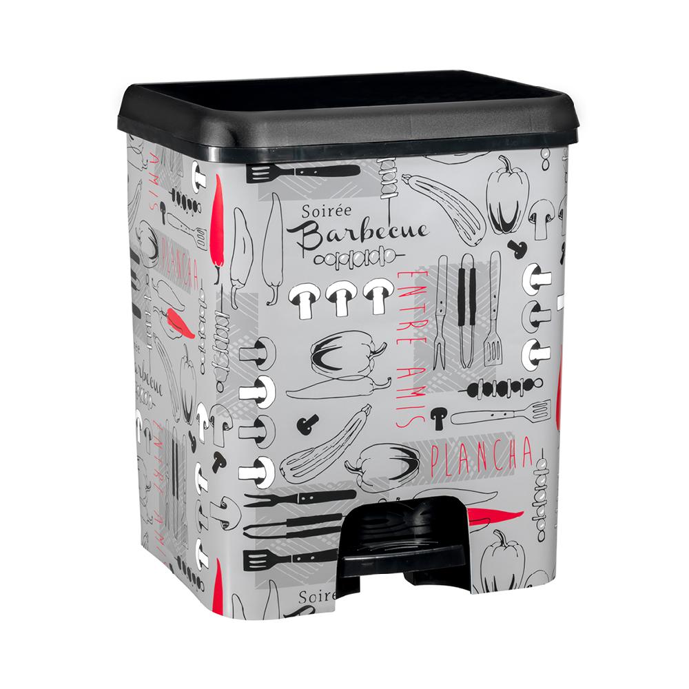 Great plastic Cubo de Pedal Dúo Ecológico IML Cocina 52L