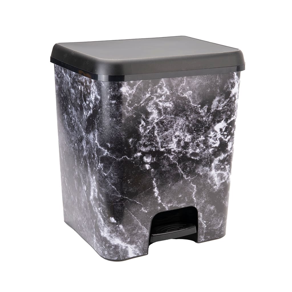 Great plastic Cubo de Pedal Dúo Ecológico IML Marmol 52L