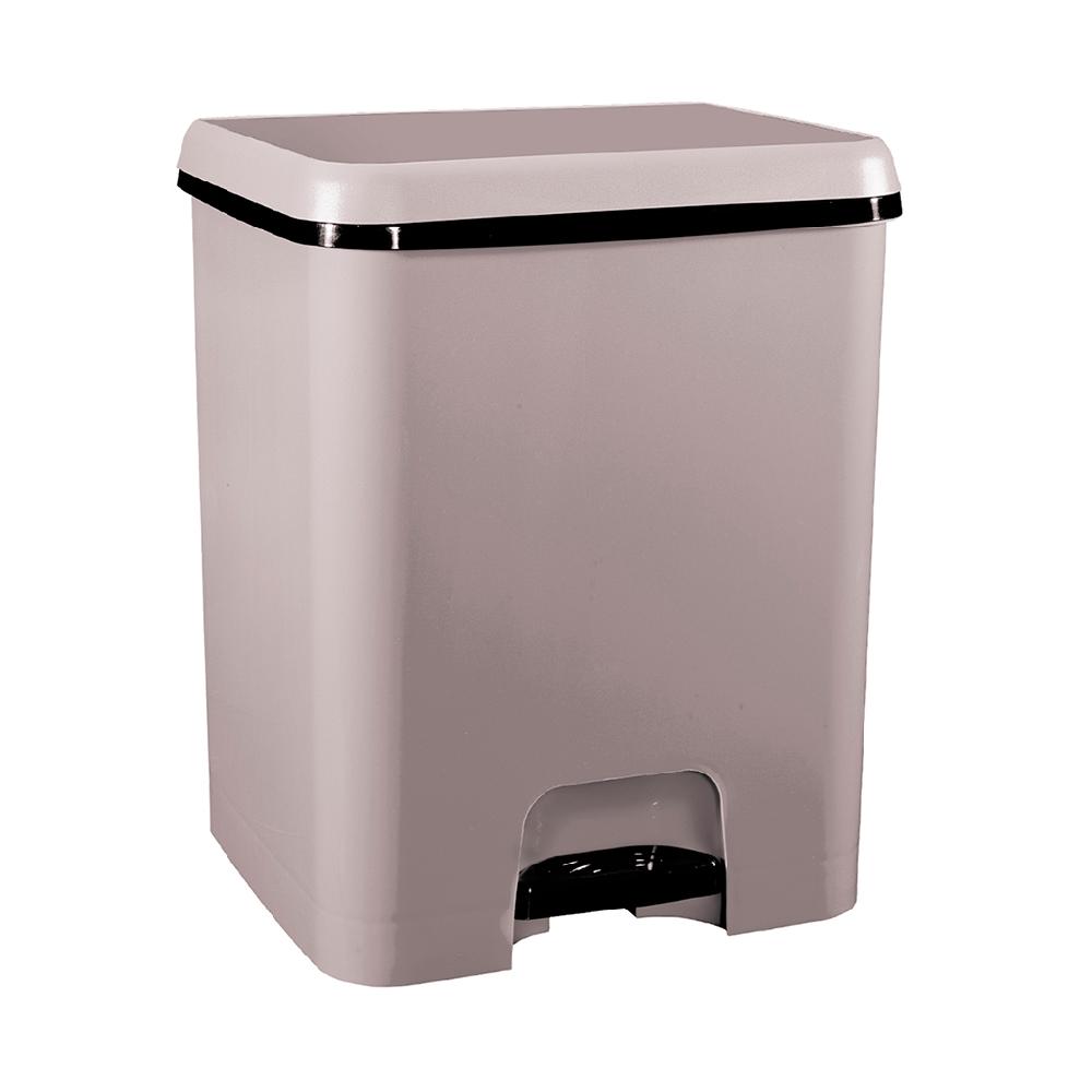 Great plastic Cubo de Pedal Dúo Ecológico Marrón 52L