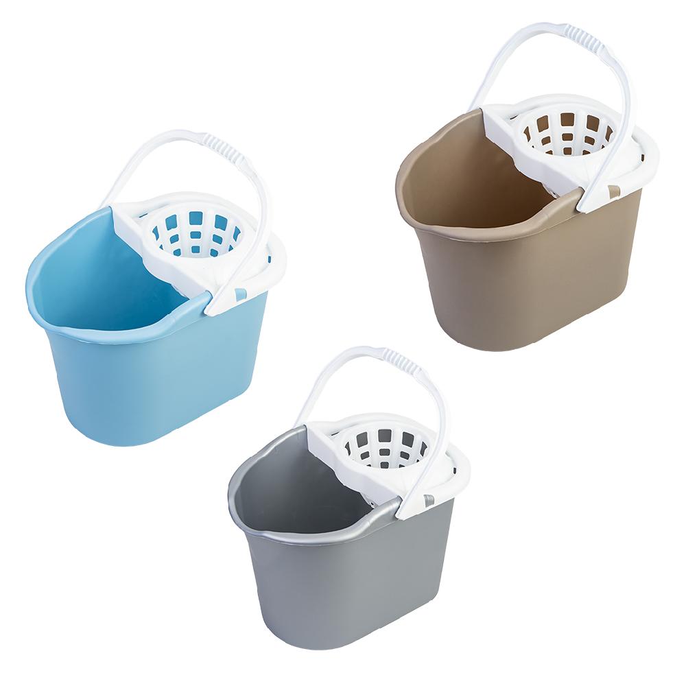 Great plastic Cubo Fregar Rectangular con Escurridor 16L