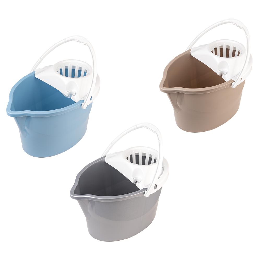 Great plastic Cubo Ovalado con Escurridor 17L. Colores